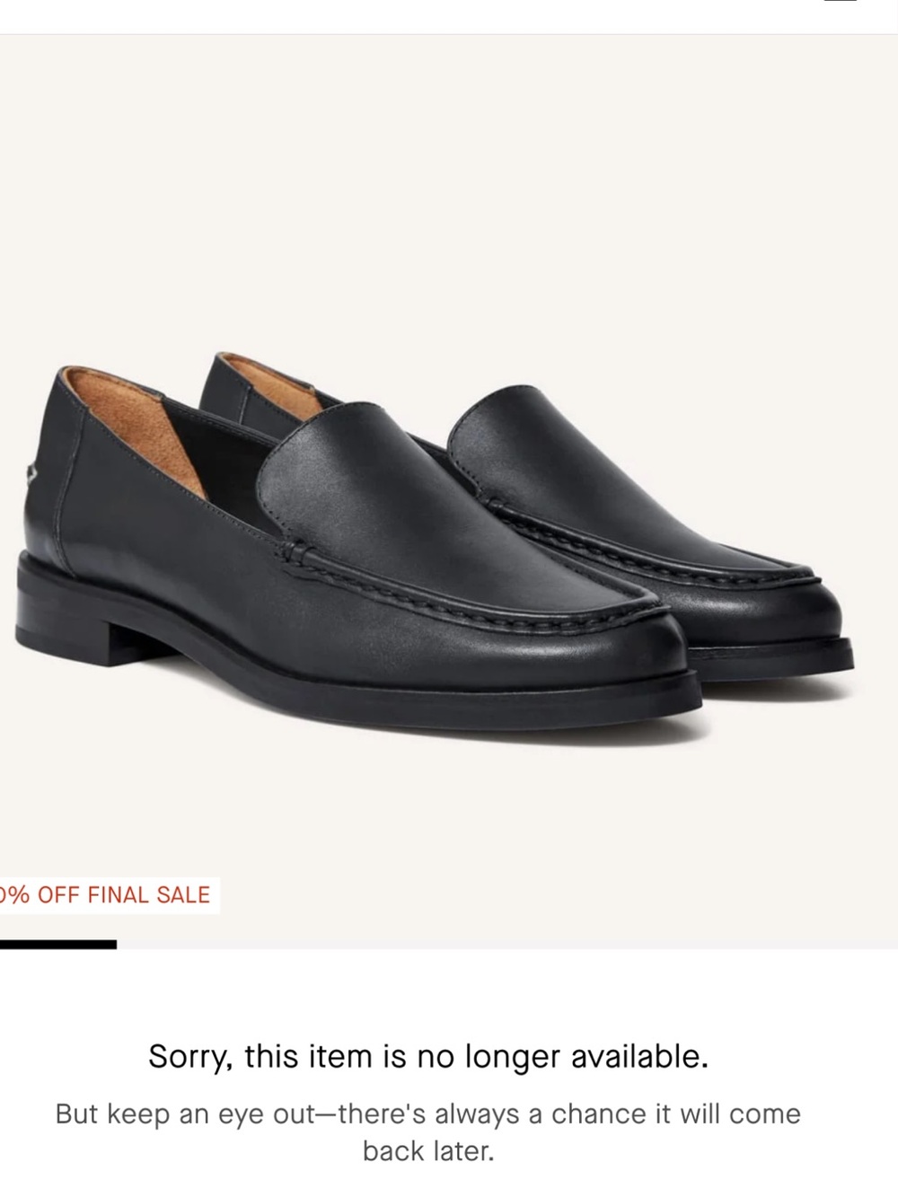 Everlane Modern Loafer Black Leather Size 10 | Minimalist Classic